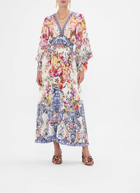 CAMILLA WAISTED DRESS WITH KIMONO SLEEVE - DUTCH IS LIFE - ESCAPE CLOTHING