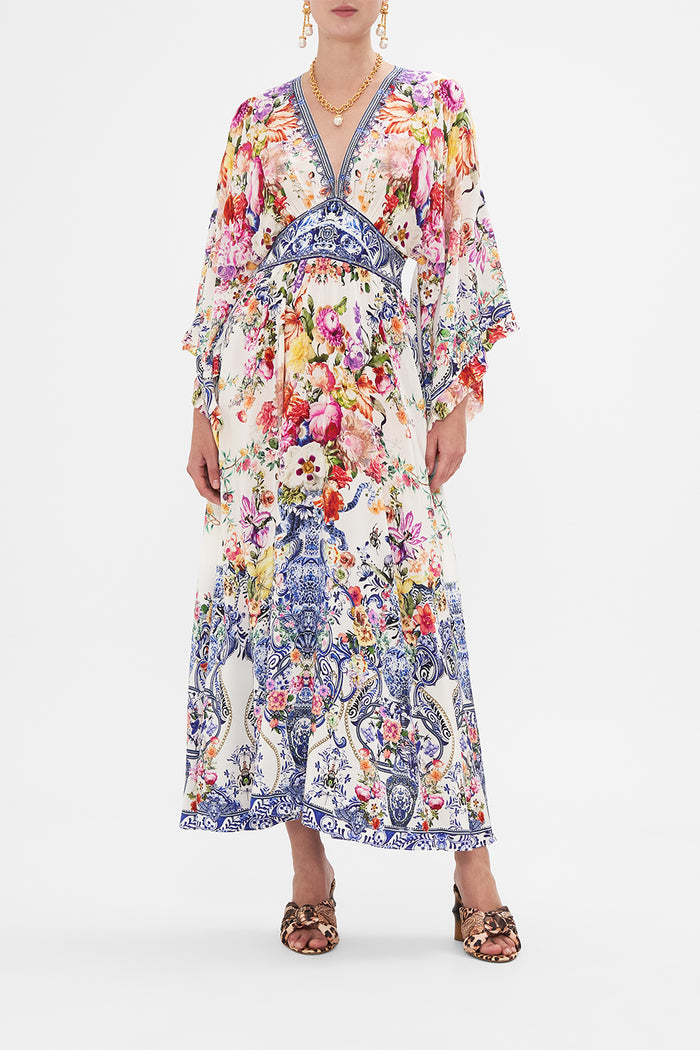 CAMILLA WAISTED DRESS WITH KIMONO SLEEVE - DUTCH IS LIFE - ESCAPE CLOTHING