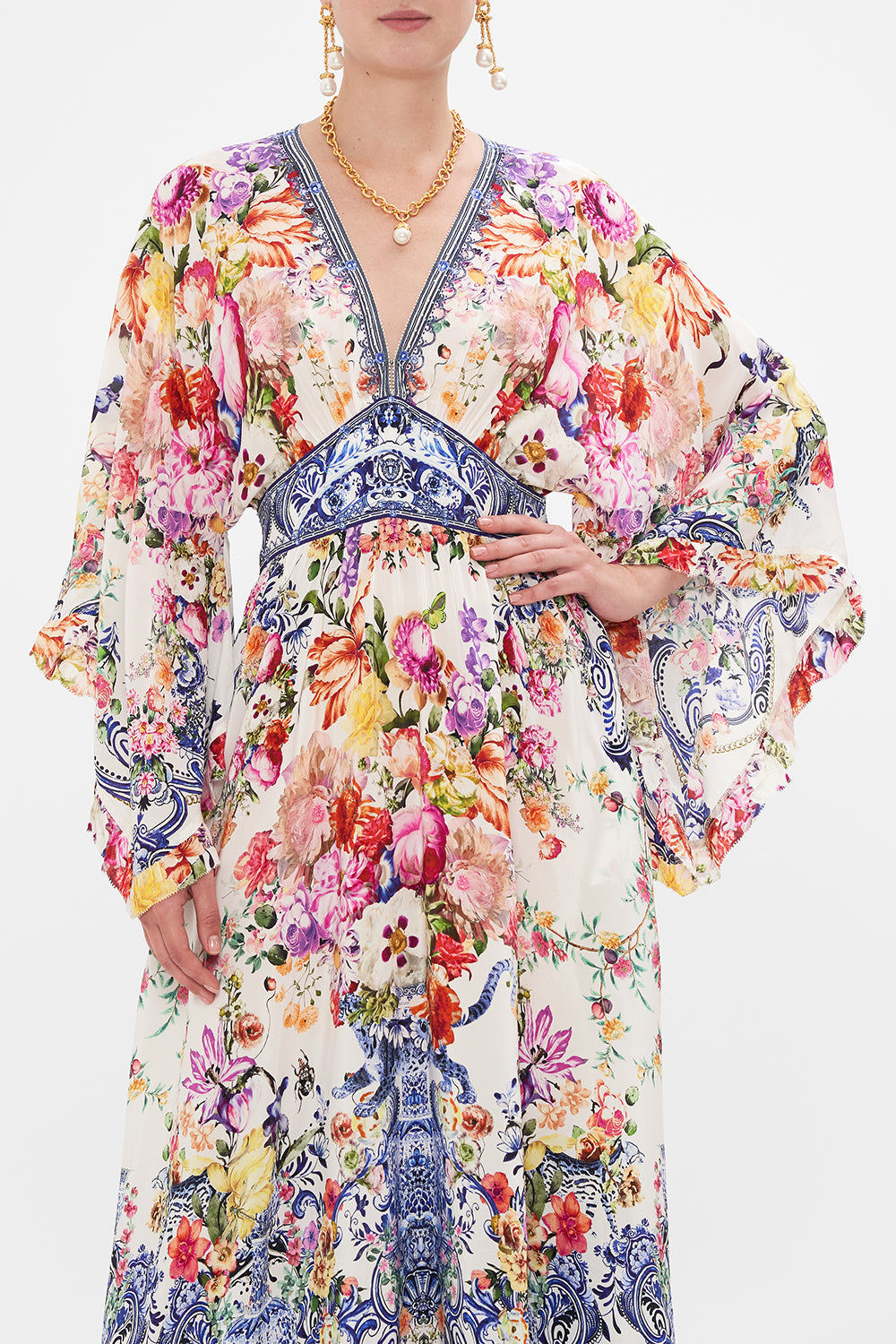 CAMILLA WAISTED DRESS WITH KIMONO SLEEVE - DUTCH IS LIFE - ESCAPE CLOTHING