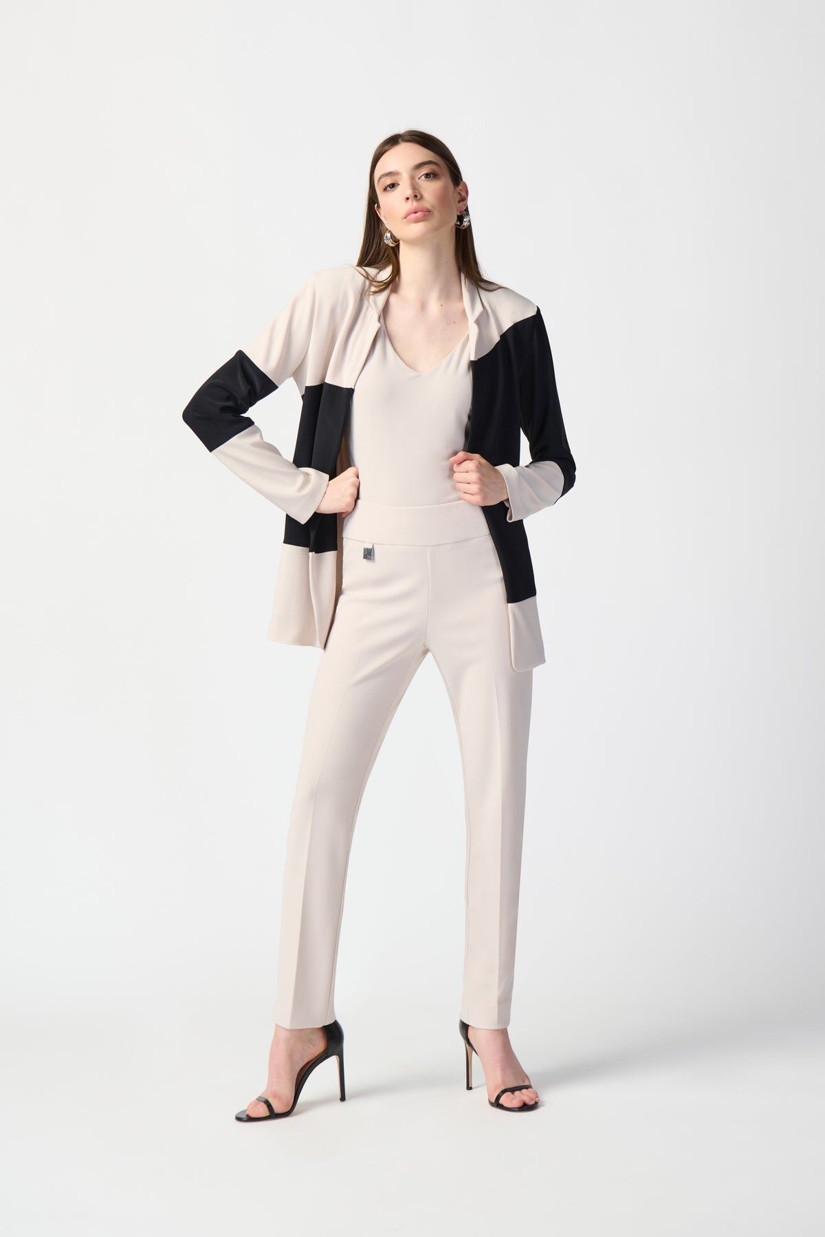 Joseph Ribkoff Madison Split Leg Capri - Moonshine