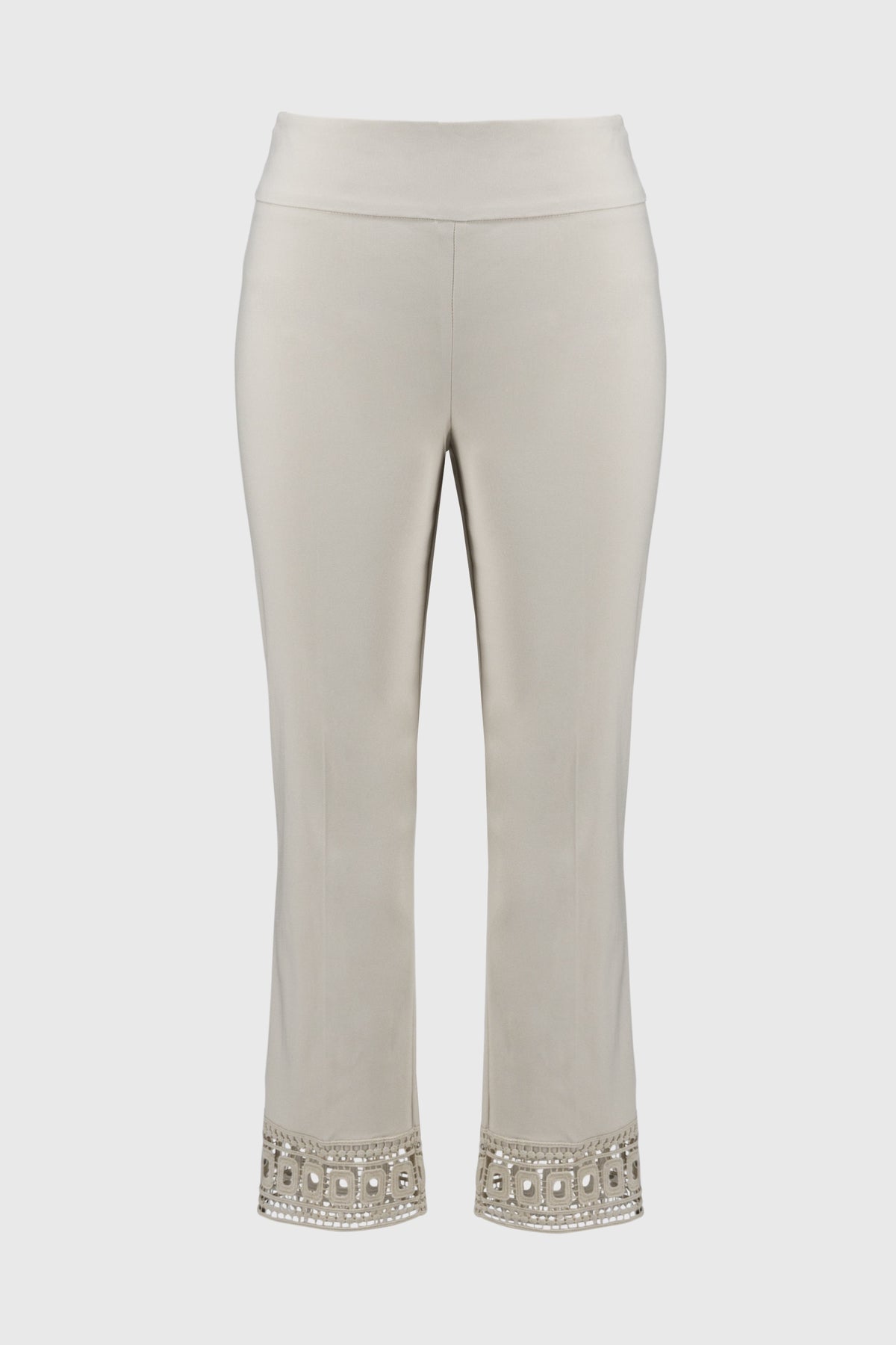 Joseph Ribkoff Maria Cotton Lace Ankle Pant - Moonshine Beige
