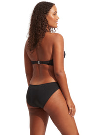 Seafolly Essentials Twist Band Hipster Pant -  Black