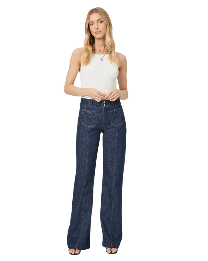 Paige Leenah Wide Leg With Wide Waistband Jean - Catania