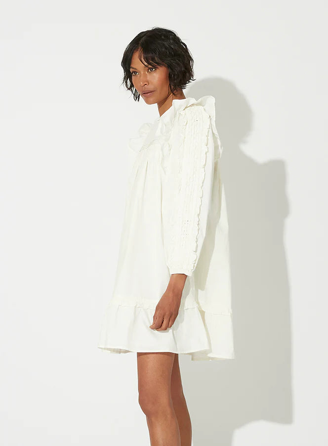 CLEOBELLA ANNABELLE MINI DRESS - IVORY - ESCAPE CLOTHING