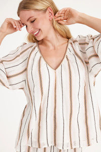Summery Copenhagen Bella Blouse - Whisper White