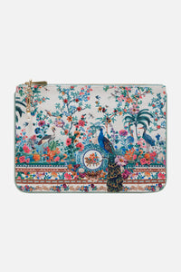 CAMILLA SMALL CANVAS CLUTCH - PLUMES AND PARTERRES