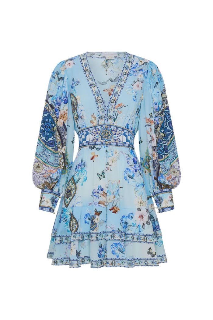 Camilla Button Front Frill Dress - Al Manial Palace Memoirs