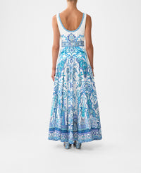 Camilla Jersey Tank Dress With Contrast Skirt - Isnik Lullaby
