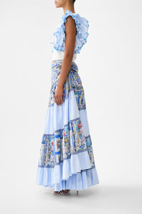 Camilla Double Frill Sleeve Tee - Ottoman Opulence