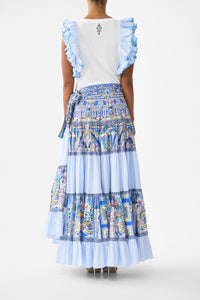 Camilla Double Frill Sleeve Tee - Ottoman Opulence