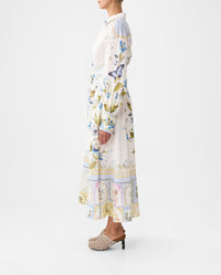 Camilla Waist Tie Shirt Dress - Botanical Ballads
