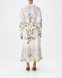 Camilla Waist Tie Shirt Dress - Botanical Ballads