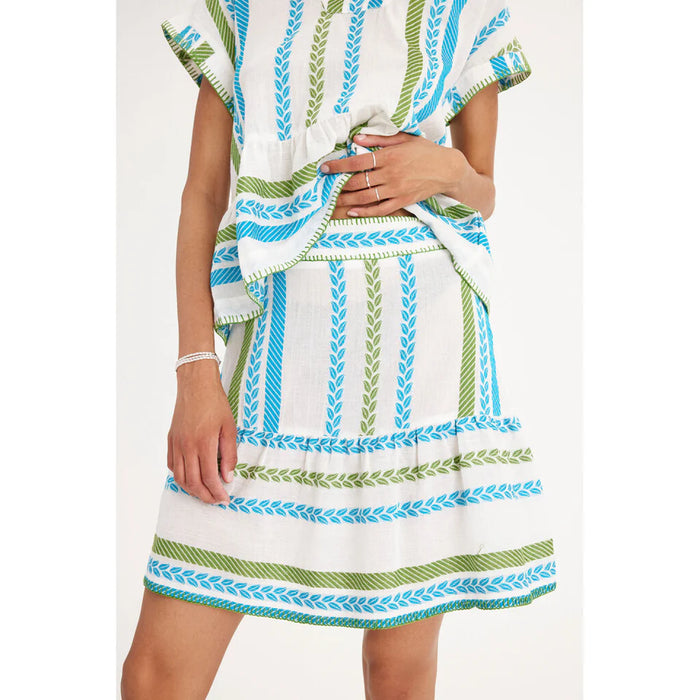Summery Copenhagen Cady Skirt - Blue Danube