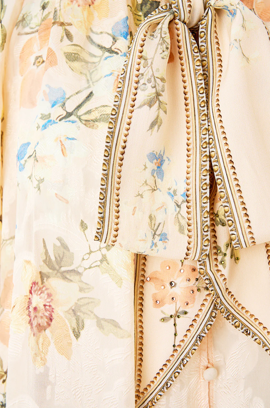 Camilla Detachable Pussy Bow Raglan Blouse - Twilight In Istanbul