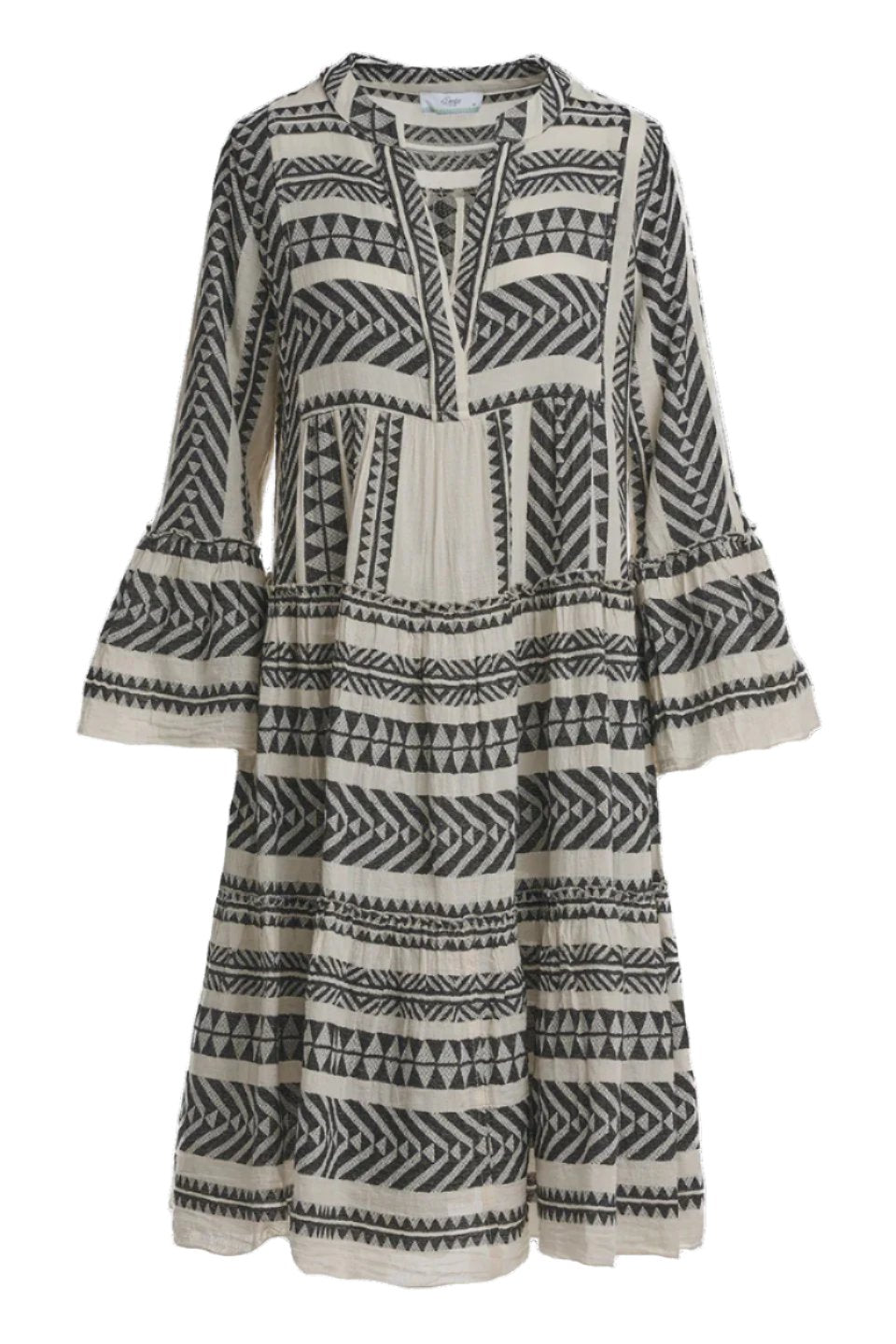 Devotion Twins Ella Midi Dress - Black/Off White