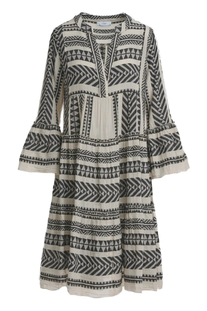 Devotion Twins Ella Midi Dress - Black/Off White