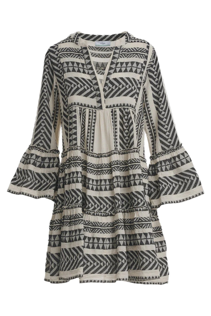 Devotion Twins Ella Short Dress - Black/Off White