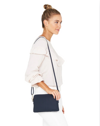 Elms + King Small Bowery Clutch/Wallet - French Navy