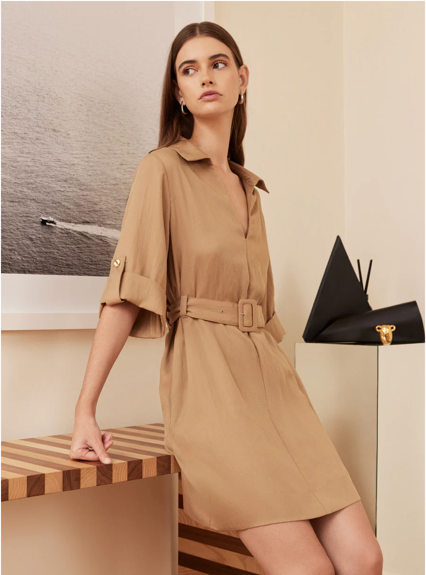 Esmaee Phoenix Dress Songbird - Tan