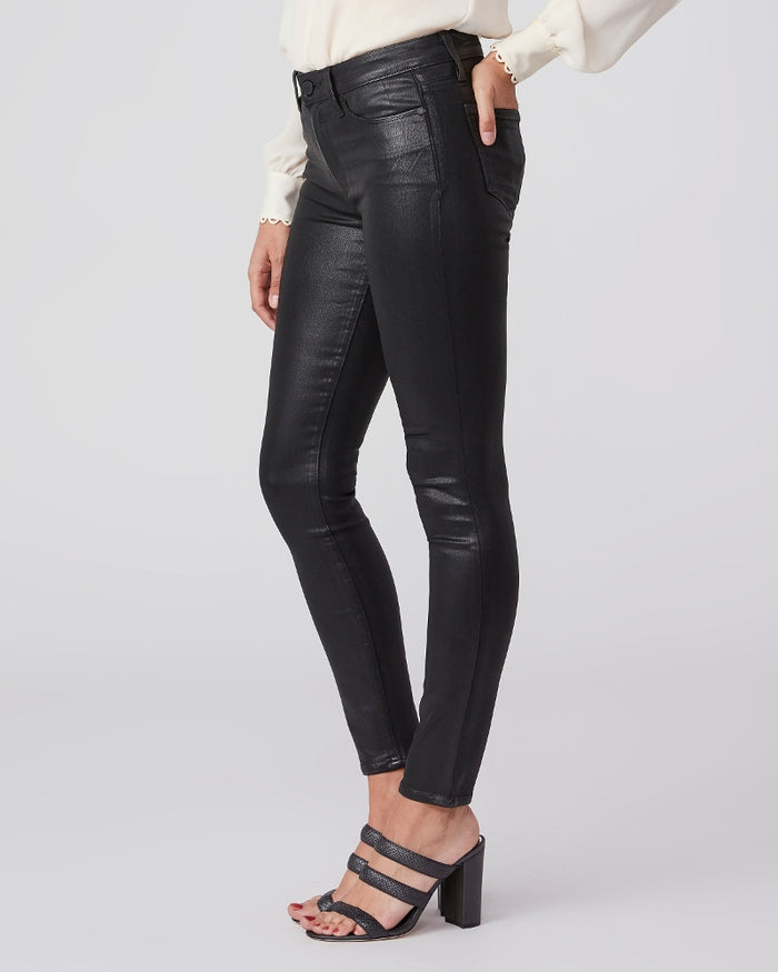 Paige Hoxton Leather Ultra Skinny - Black