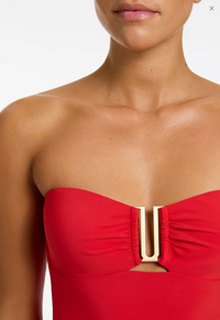 Jets Bandeau 1 Piecej10789 - Rosso