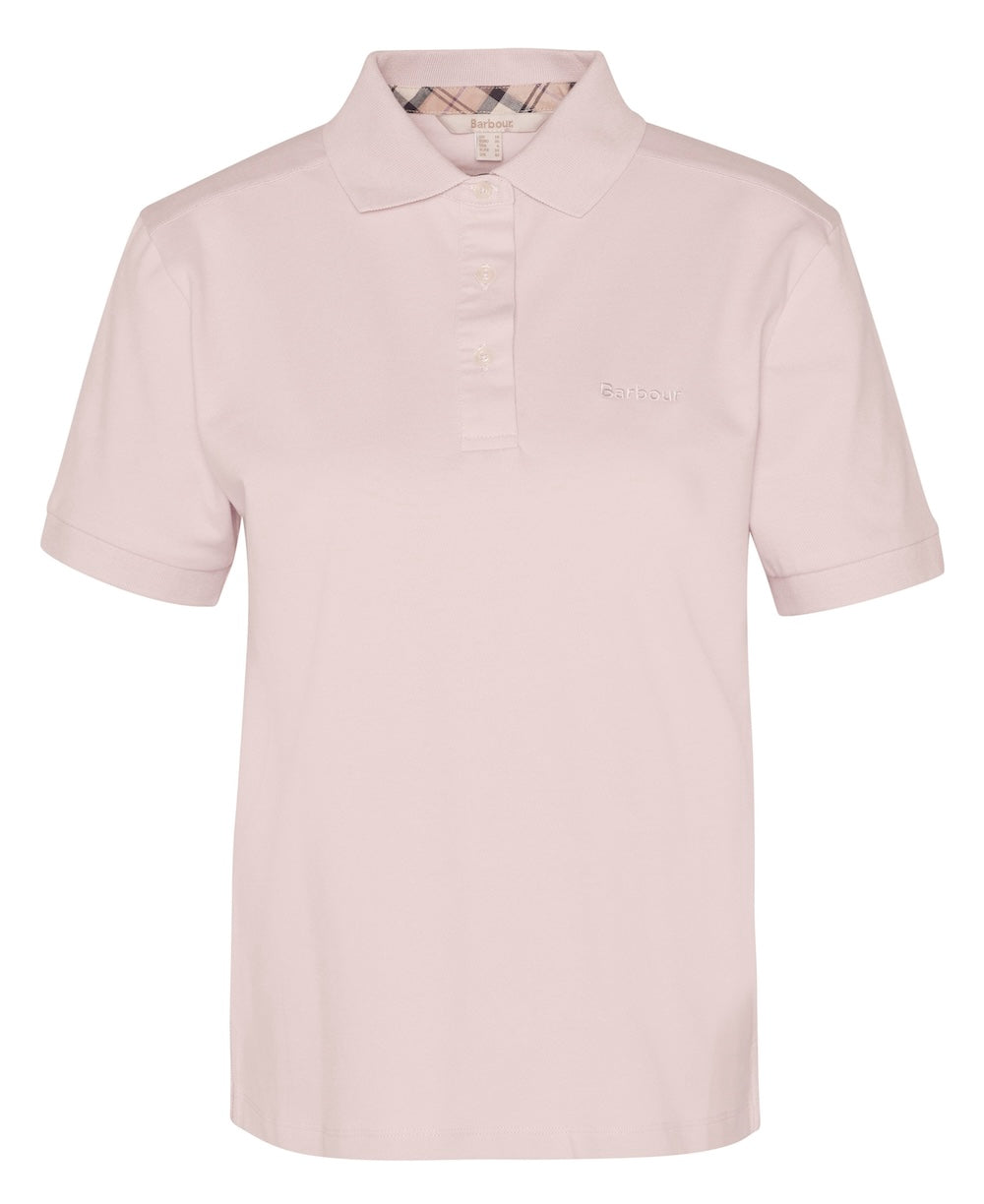 Barbour Bowford Polo Top - Primrose Pink