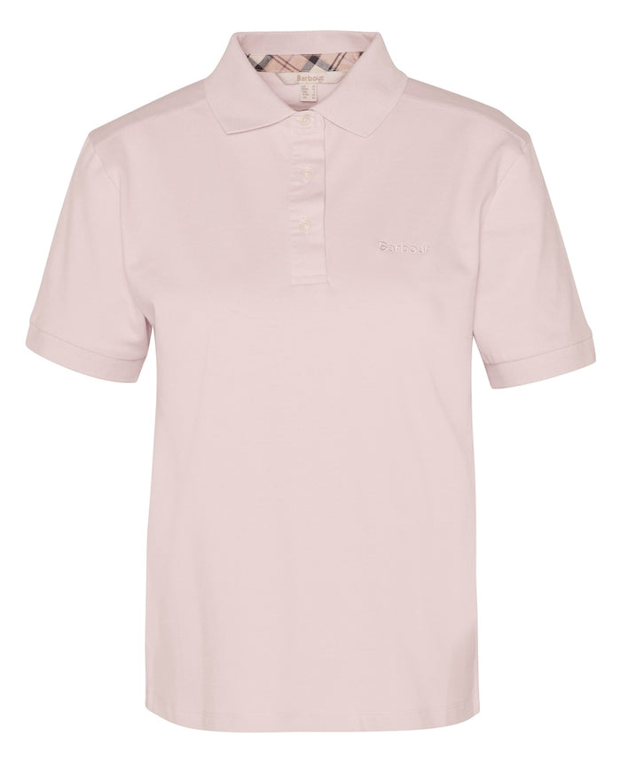 Barbour Bowford Polo Top - Primrose Pink