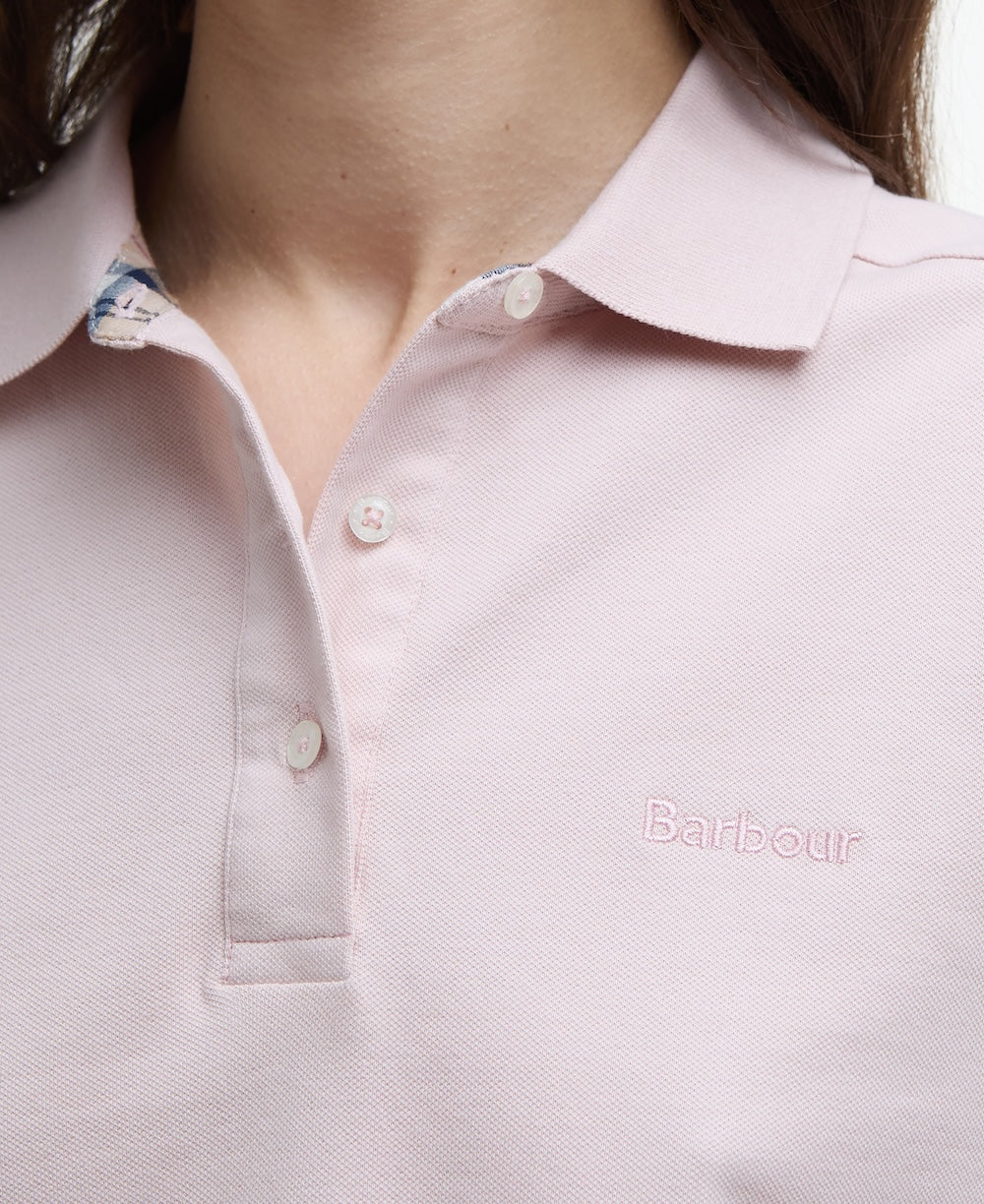 Barbour Bowford Polo Top - Primrose Pink