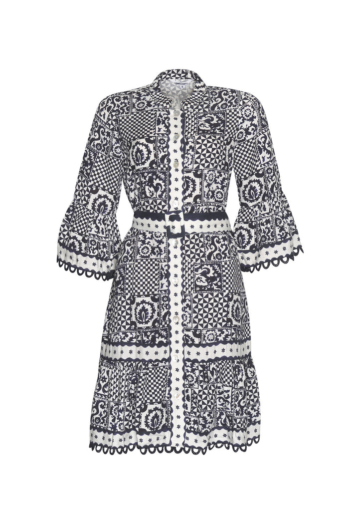 Loobies Story Athena Dress - Indigo Multi