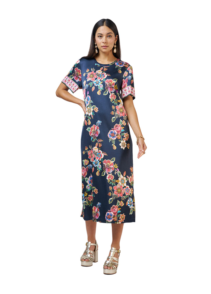 Loobies  Story Mystic Rose Dress - Indigo Multi