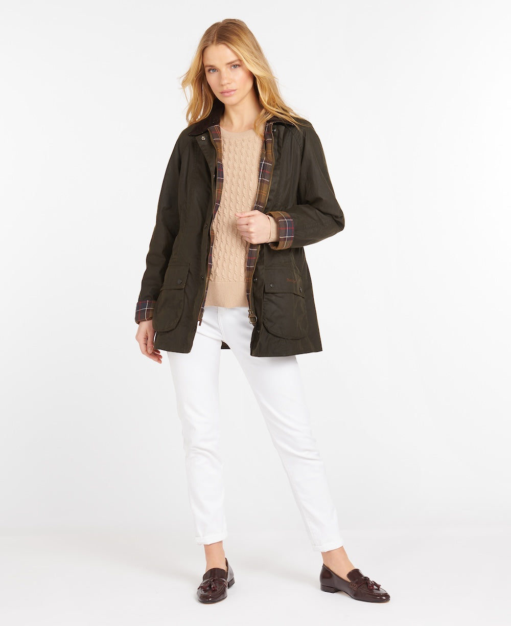 Barbour Beadnell Wax Jacket - Olive