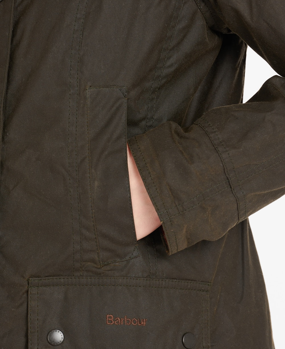 Barbour Beadnell Wax Jacket - Olive
