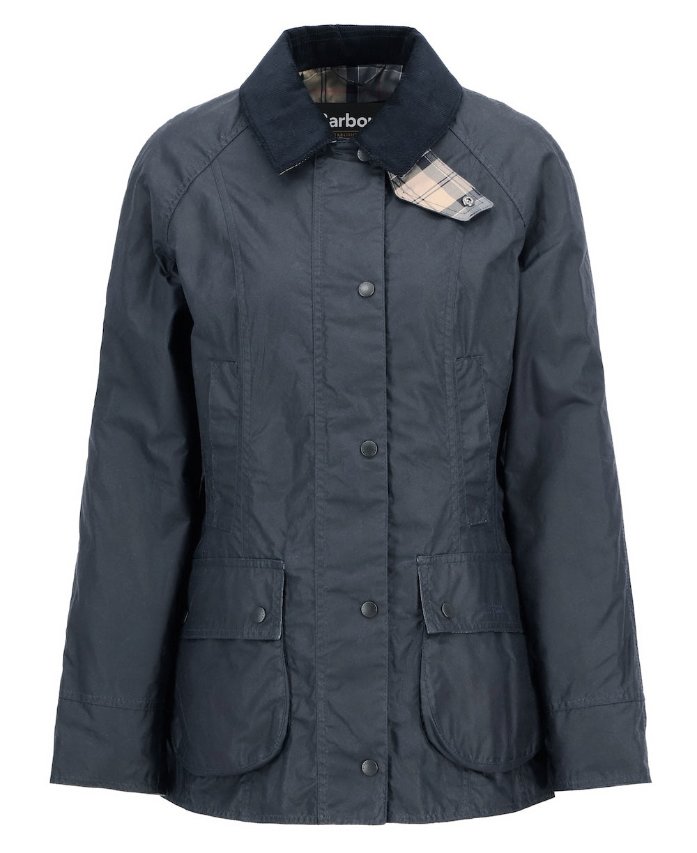 Barbour Beadnell Wax Jacket - Navy