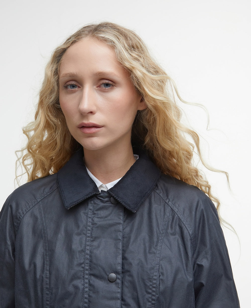 Barbour Beadnell Wax Jacket - Navy