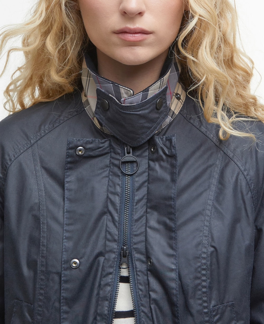 Barbour Beadnell Wax Jacket - Navy