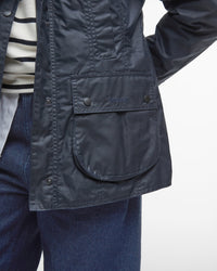 Barbour Beadnell Wax Jacket - Navy