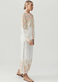 Mos The Label Joanna Blouse - Floral Border Print