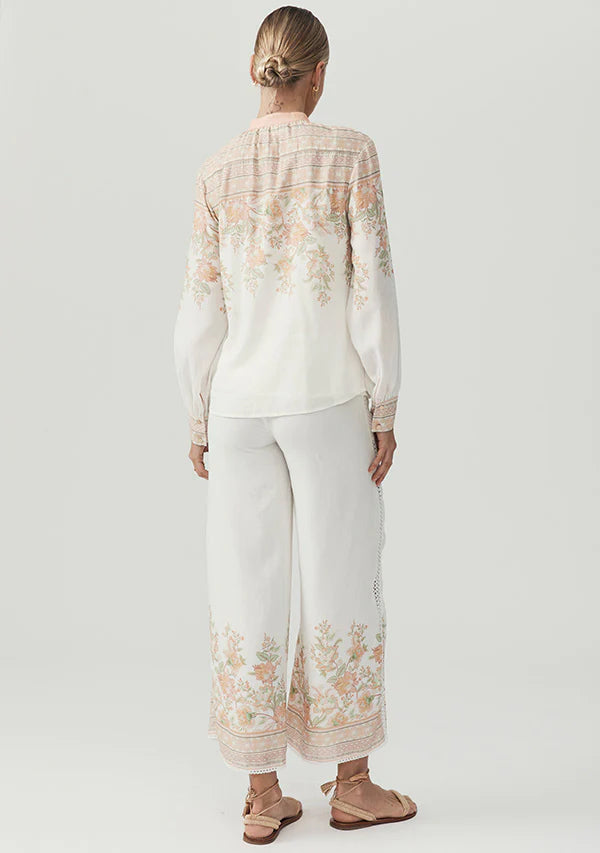 Mos The Label Joanna Blouse - Floral Border Print