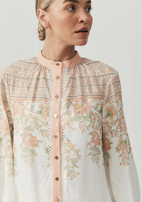 Mos The Label Joanna Blouse - Floral Border Print