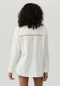 Mos The Label Sara Lace Nora Shirt - Ivory