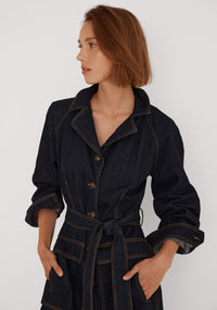 Morrison Boston Denim Shirt Dress - Indigo