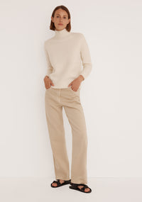 Morrison Callum High Neck Pullover - Cream