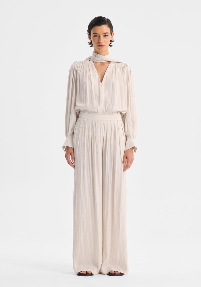 Morrison Lena V-Neck Top - Nougat