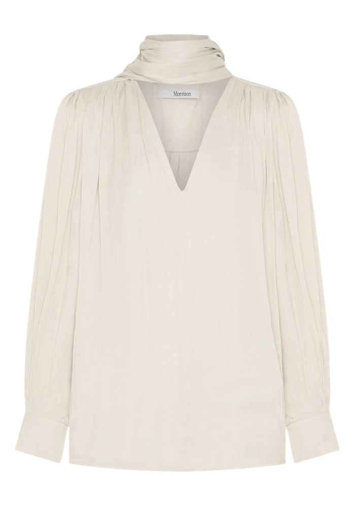 Morrison Lena V-Neck Top - Nougat