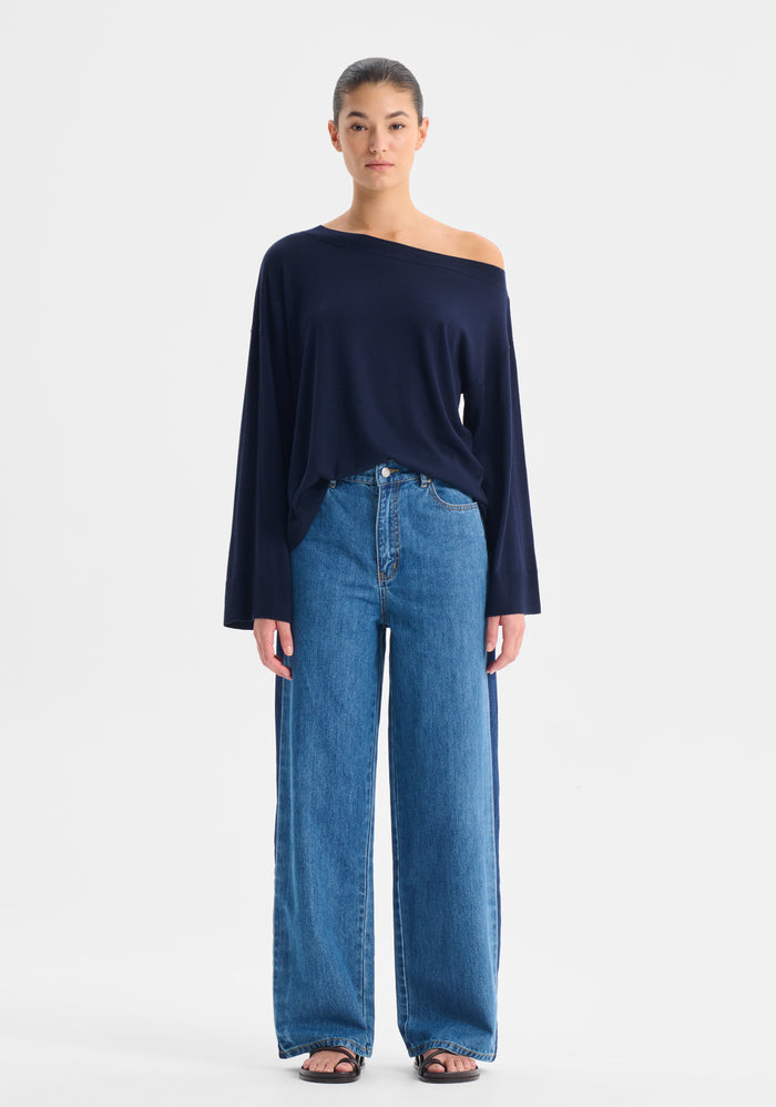 Morrison Rhyan Knit Pullover - Navy