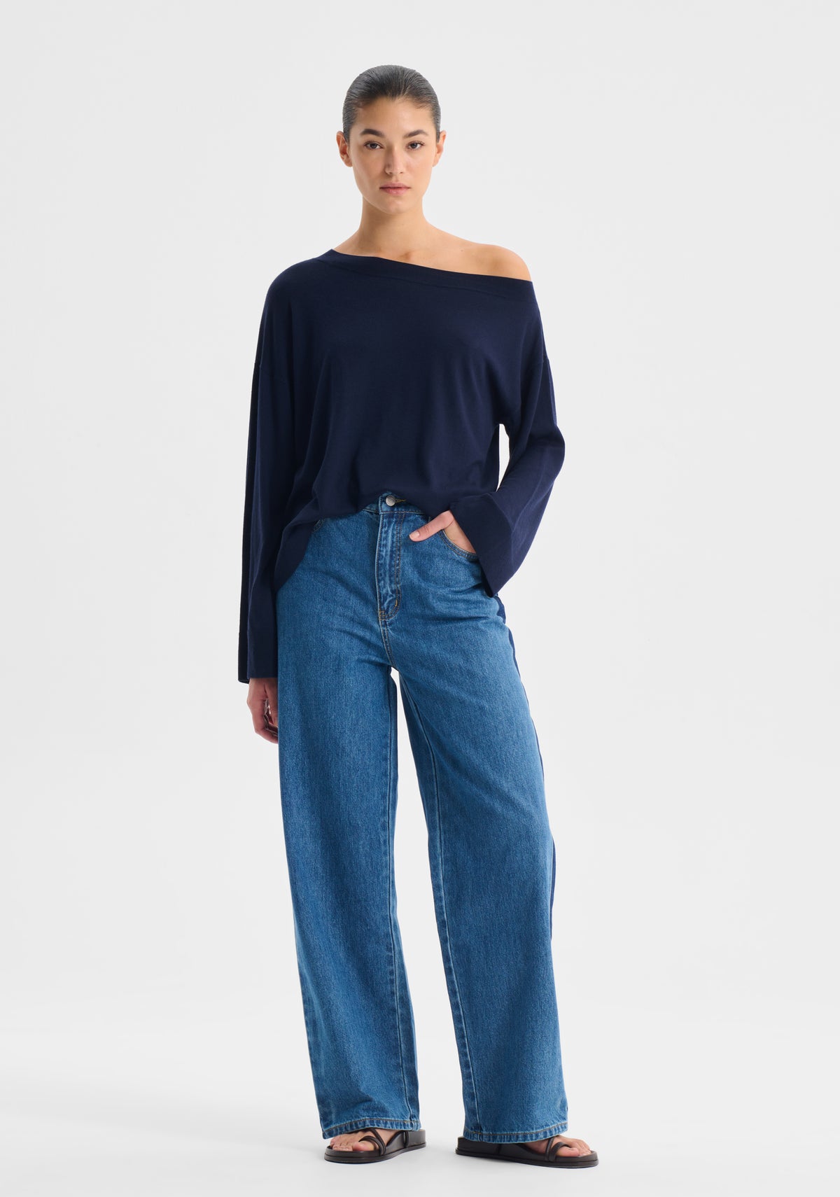 Morrison Rhyan Knit Pullover - Navy