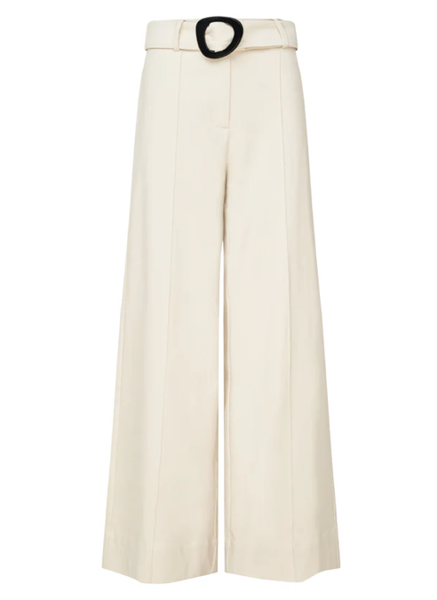 Mos The Label Lis Wide Leg Pants - Ivory
