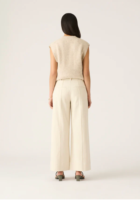 Mos The Label Lis Wide Leg Pants - Ivory