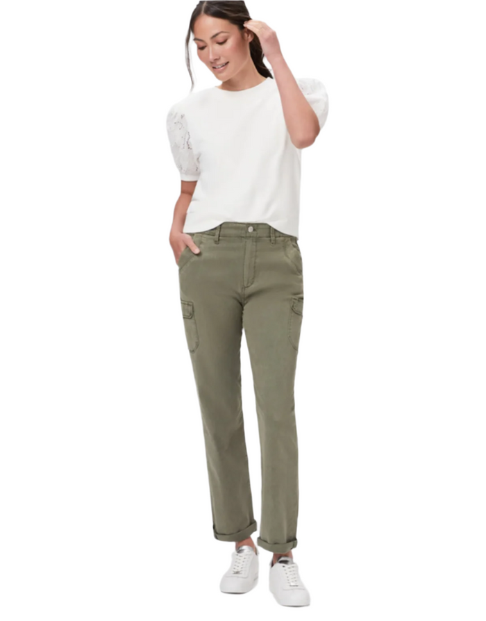 Paige Drew With Cargo Pockets - Vintage Green Ivy