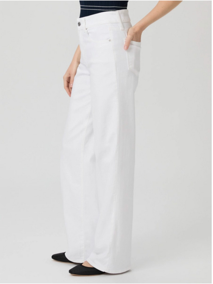 Paige Sasha 32" Wide Leg - Crisp White
